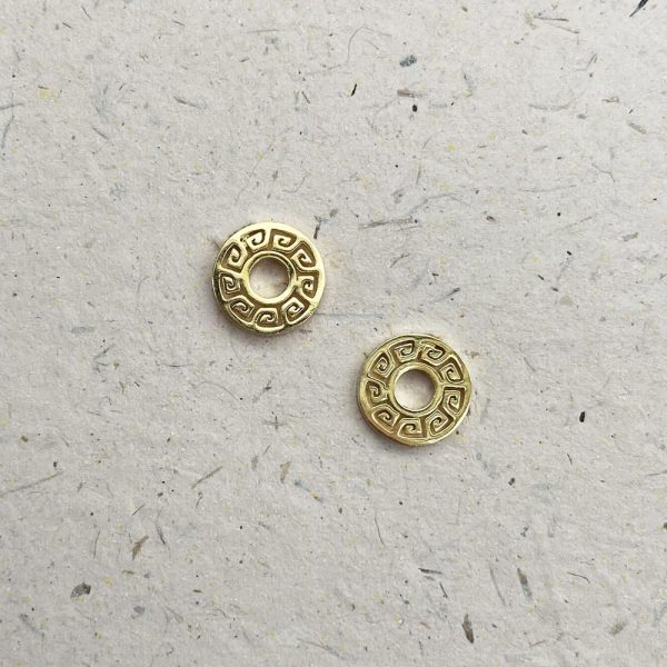 Gold Plated Stainless Steel Stud Earrings